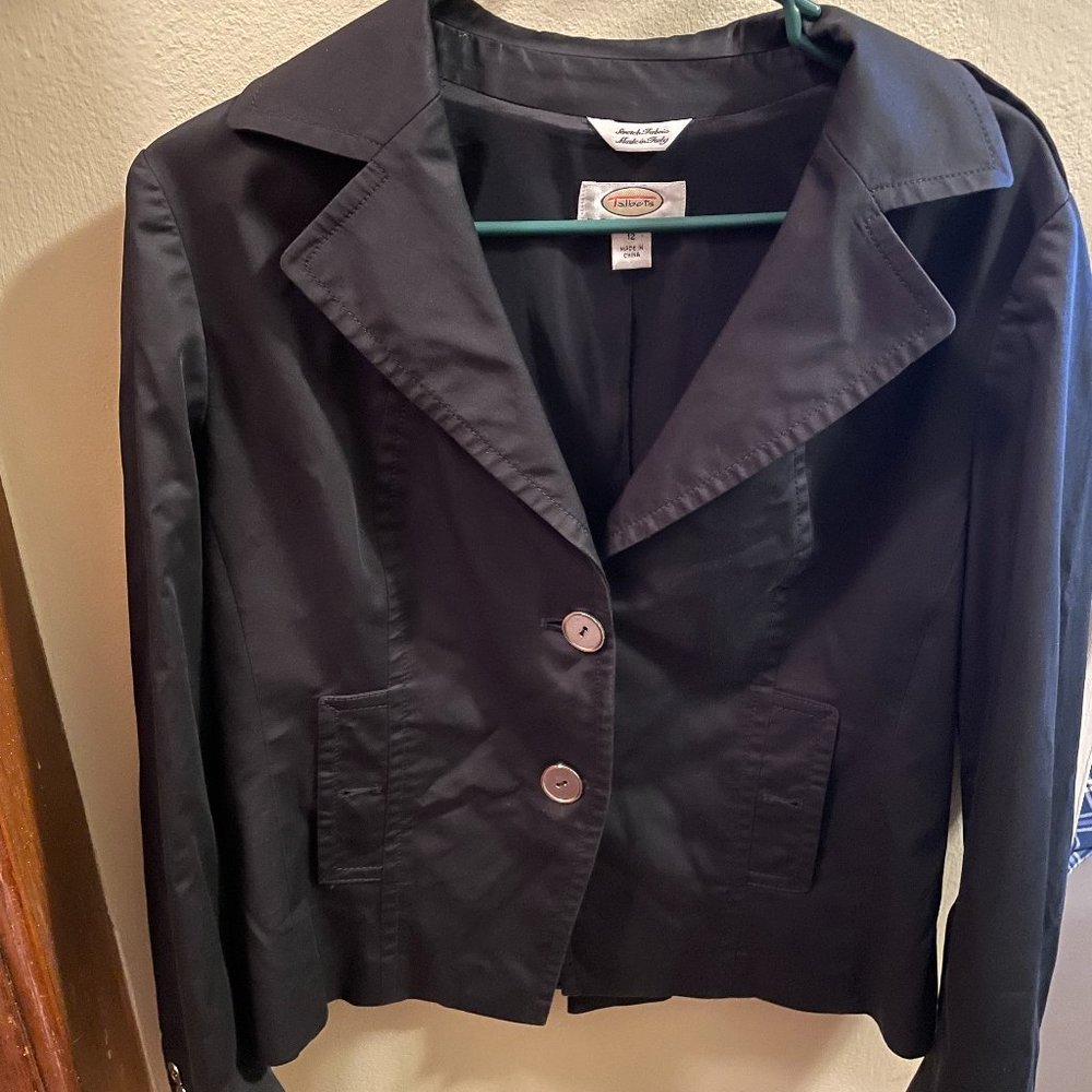 Like NEW! Talbot Petite Size 12 Button Jacket in Black